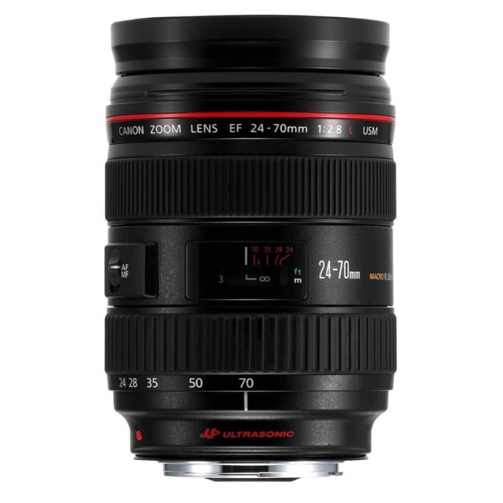 Lente Canon EF 24-70mm f/2.8L USM Zoom Padrão Profissional