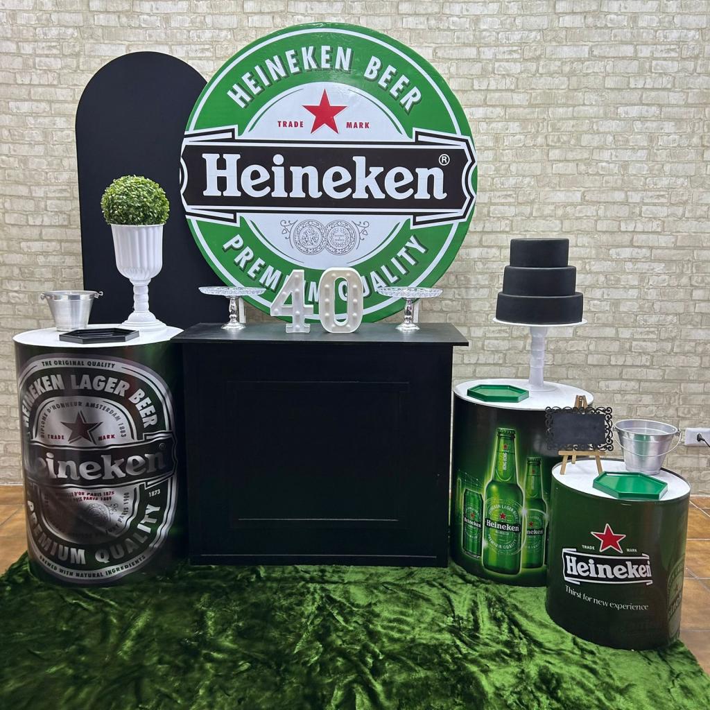 Decoração Heineken Cerveja (modelo 3)