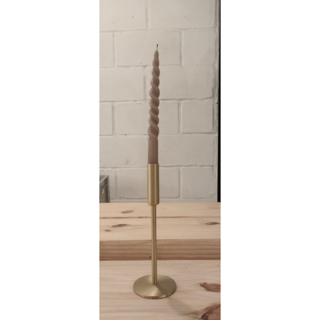 CASTIÇAL METAL DOURADO G