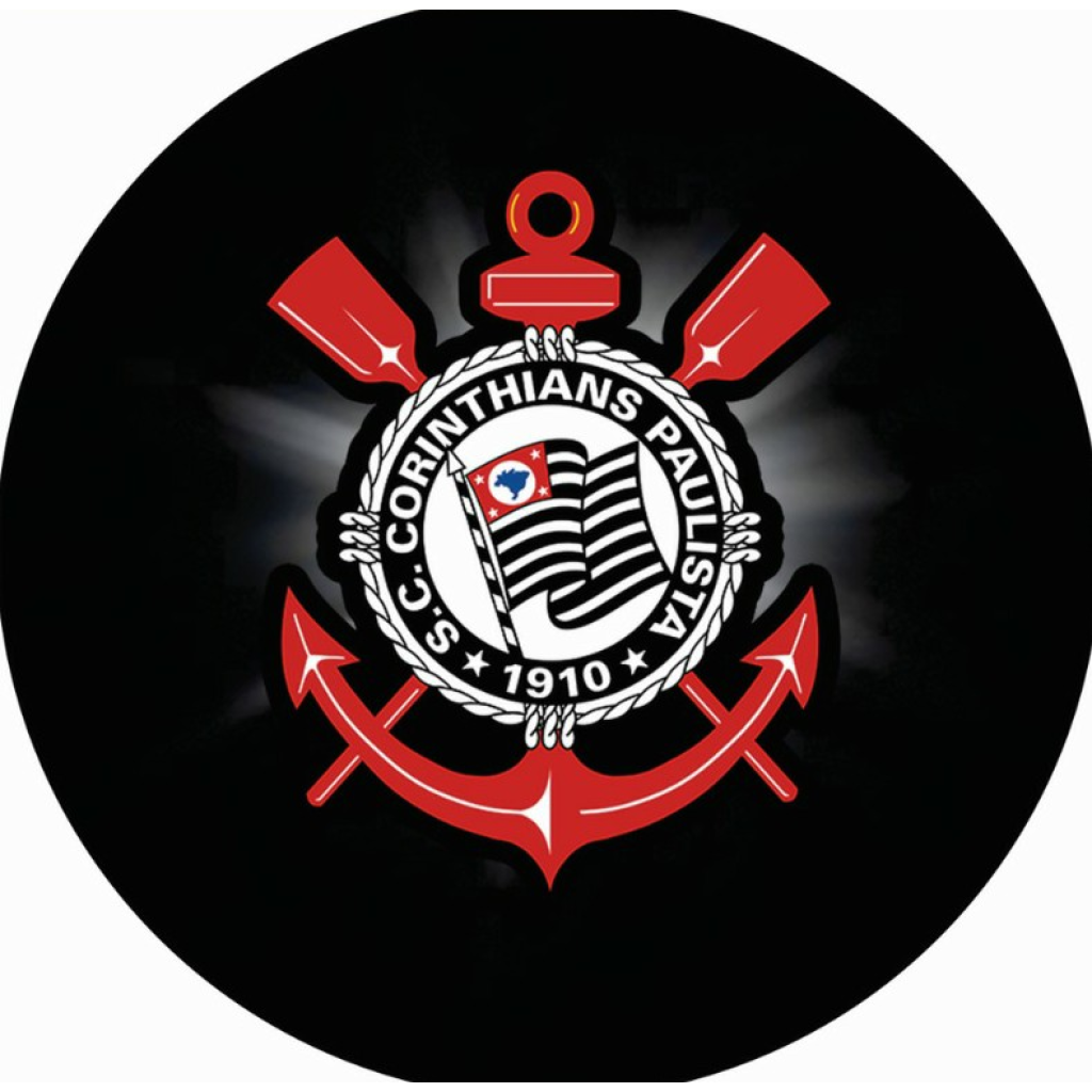 Capa Painel Redondo Corinthians 90 cm