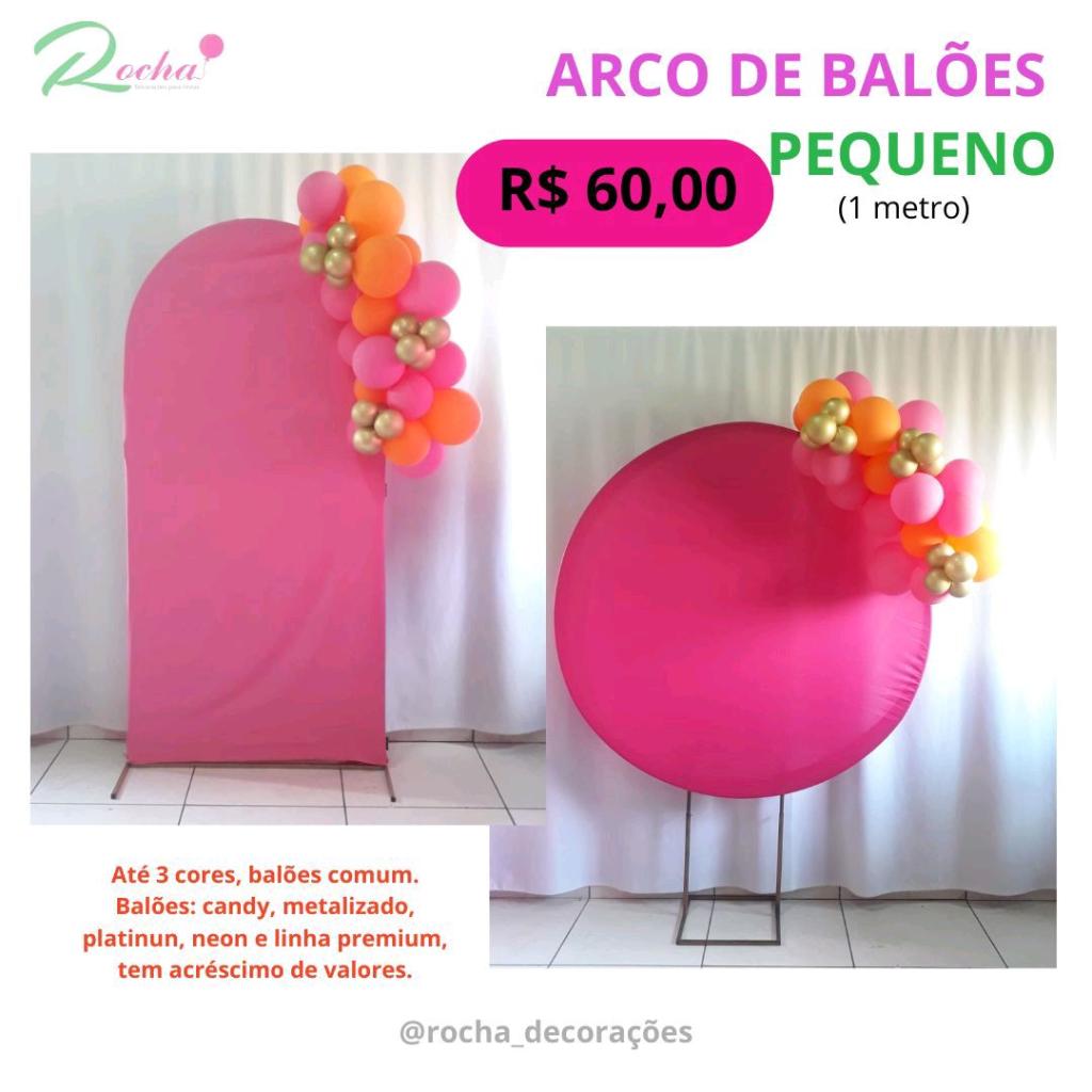 ARCO DE BALÃO 1 METRO COM BALÕES COMUM (Leia a descrição antes de ...