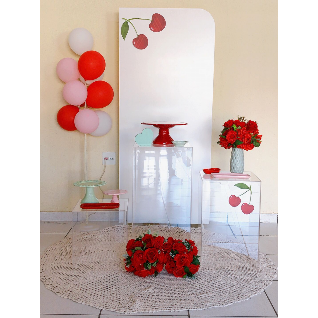 KIT CEREJINHA CUBOS ACRILÍCO