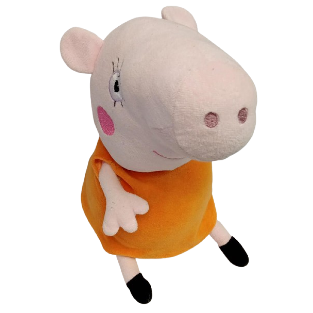 Mamãe Pig pelúcia roupa laranja | 26x13 | M