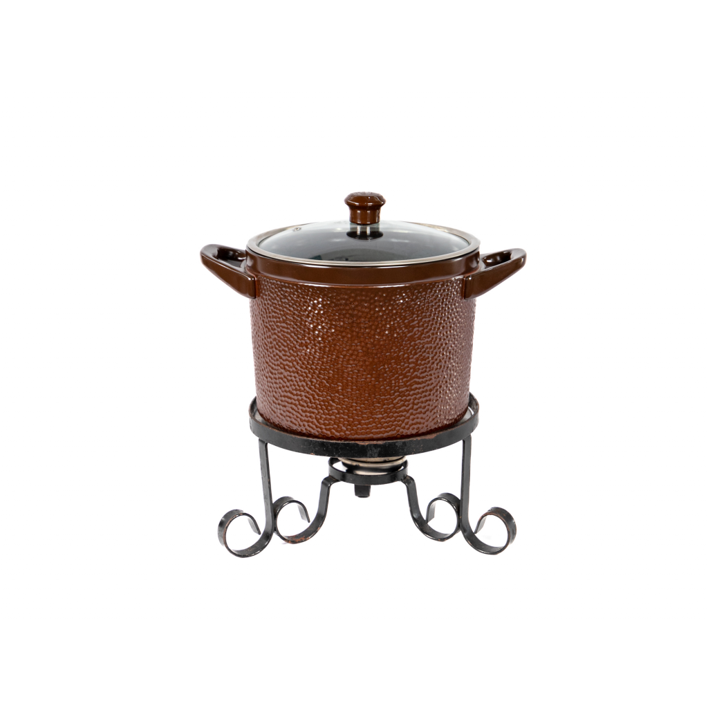 kit-rechaud-ca-arola-chocolate-martelada-7-5-l-base-de-ferro-rechaud-8l